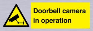 Doorbell camera in operation